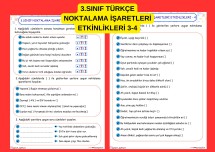 3.SINIF TÜRKÇE NOKTALAMA İŞARETLERİ ETKİNLİKLERİ 3-4 SORU İŞARETİ VE ÜNLEM