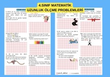 4.SINIF MATEMATİK UZUNLUK ÖLÇME PROBLEMLER