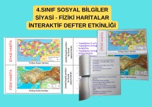4.SINIF SOSYAL BİLGİLER YAŞADIĞIMIZ YER - HARİTALAR İNTERAKTİF DEFTER ETKİNLİĞİ