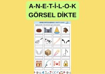 A N E T İ L O K GÖRSEL DİKTE ÇALIŞMASI