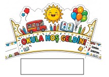 Okuluna hoş geldin taçları