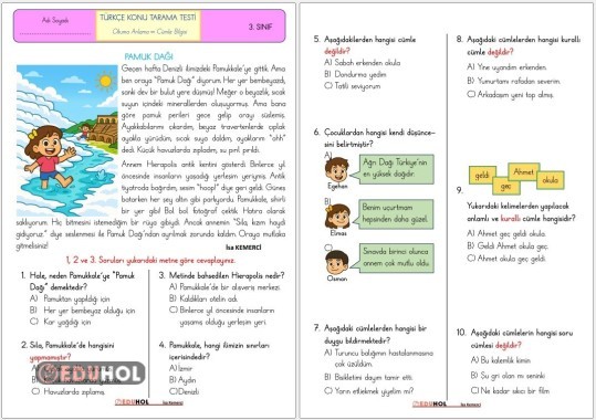 ANLAMA- CÜMLE BİLGİSİ