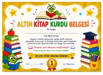 ALTIN KİTAP KURDU BELGESİ
