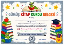 GÜMÜŞ KİTAP KURDU BELGESİ