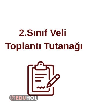 1. Dönem Veli Toplantı Tutanağı