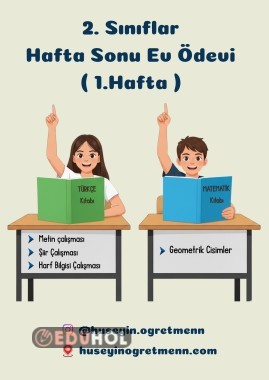 Hafta Sonu Ev Ödevi( 1. Hafta)