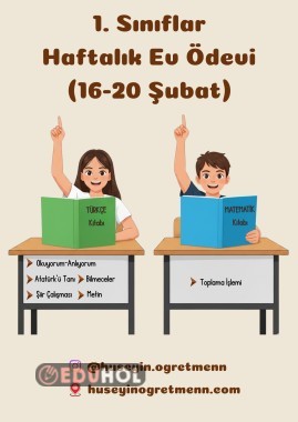 Haftalık Ev Ödevi(16-20 Şubat)