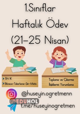 Haftalık Ödev(21-15 Nisan)