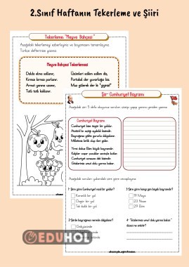 Haftanın Tekerleme ve Şiiri