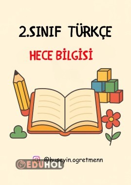 Hece Bilgisi Defter Notları ve Çalışma Kağıdı