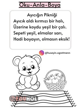 Oku-Anla-Boya(Ayıcığın Pikniği)