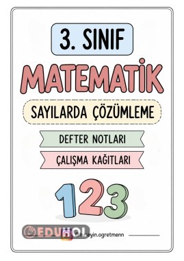 Sayıları Çözümleme Defter Notları ve Çalışma Kağıtları