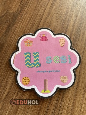 U Sesi Çiçek Tasarımlı Hece-Kelime-Metin Okuma Çalışması