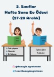 Hafta Sonu Ev Ödevi(27-28 Aralık)