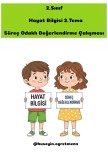 Hayat Bilgisi 2.Tema Süreç Odaklı Değerlendirme Çalışması