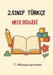 Hece Bilgisi Defter Notları ve Çalışma Kağıdı