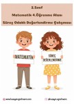 Matematik 4.Tema Süreç Odaklı Değerlendirme