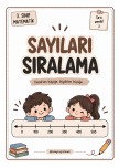 Sayıları Sıralama Defter Notları ve Çalışma Kağıtları