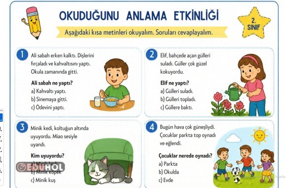 okuduğunu anlama soruları