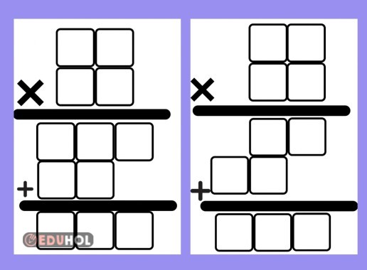 3. Sınıf Çarpma İşlemi Şablonu.