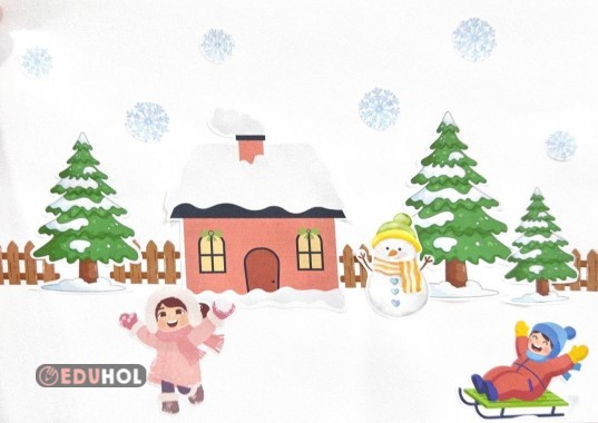 Kış Temalı Kes Yapıştır Etkinliği