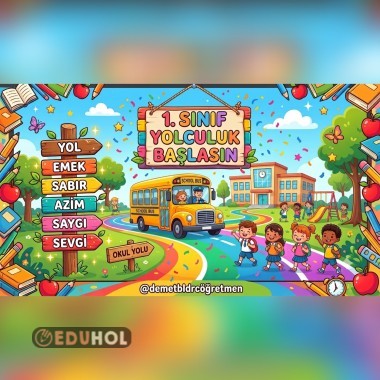 1.Sınıf Okulda İlk Gün Dijital Pano🌟✨