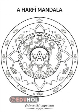 A Harfi Mandala Çalışması