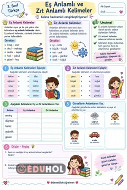 Eş Anlamlı ve Zıt Anlamlı Kelimeler