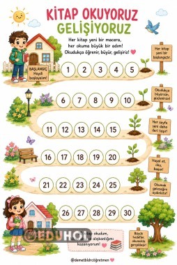 Kitap Okuma Çizelgesi (Tüm Sınıflar)