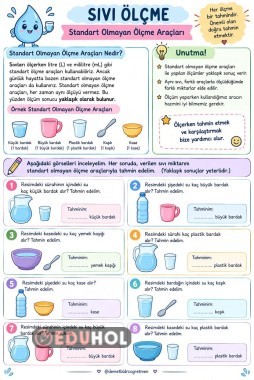 Sıvıları Ölçme-Standart Olmayan Ölçme Araçları