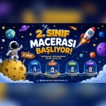 2.Sınıf Yeni Dönem Dijital Pano🌝🌠