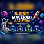 3.Sınıf Yeni Dönem Dijital Pano🌝🌠