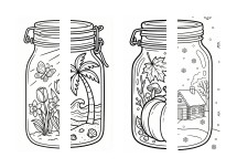 Dört Mevsim Boyama Sayfaları