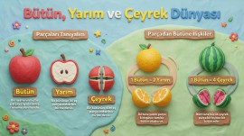 Kesirler (Bütün-Yarım-Çeyrek)