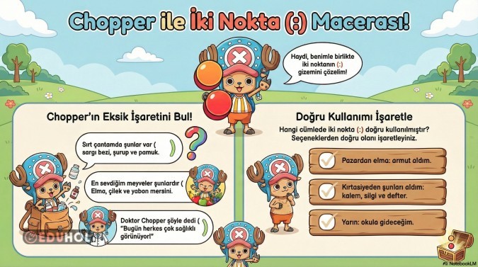 İki noktanın doğru kullanımı-One Piece Evreni_