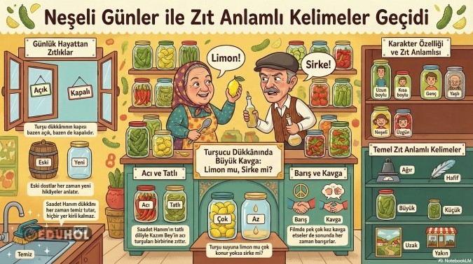 Turşucu Dükkanında Zıt Anlamlı Kelimeler