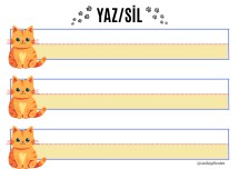 Yaz Sil Şablon