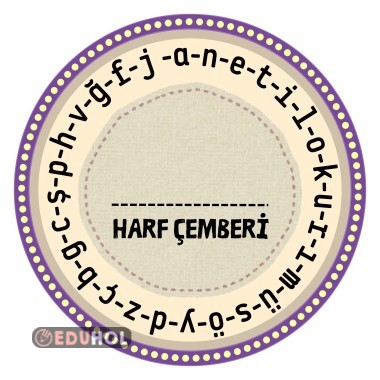 1.sınıflar  için harf çemberi