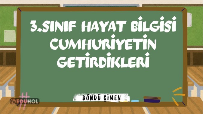 3.sınıf Cumhuriyetin getirdikleri bilgi kartları