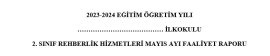 REHBERLİK HİZMETLERİ MAYIS AYI FAALİYET RAPORU