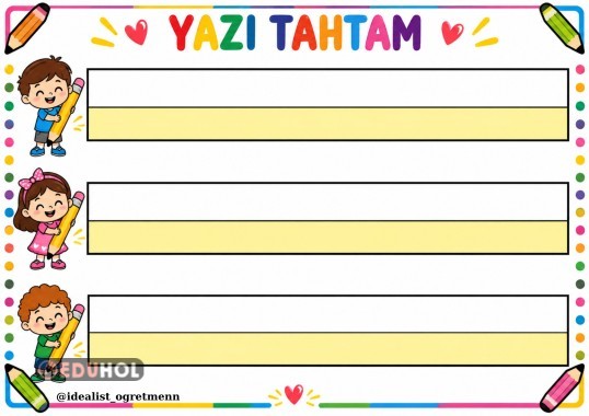 1.Sınıf Yaz-Sil Şablonu