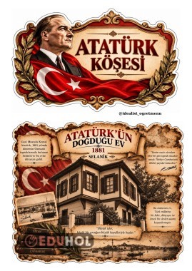 15 Görselli Atatürk Köşesi