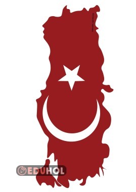 16 Sayfa Bayraklı Türkiye Haritası