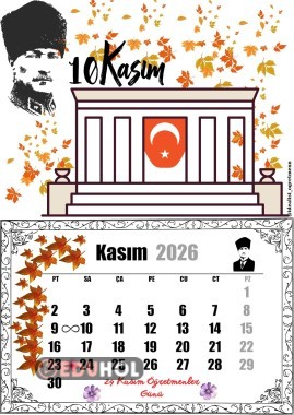 2026 Kasım Ayı Takvimi