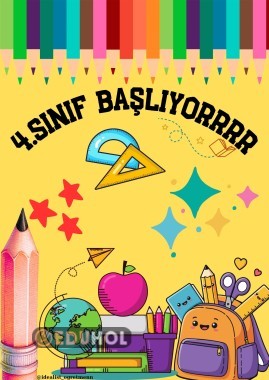 25 Sayfa 4.Sınıf İlk Gün Posteri