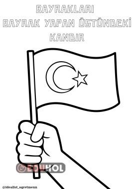 Bayrak Etkinlikleri Boyama Sayfası