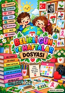 BELİRLİ GÜN VE HAFTALAR DOSYA KAPAĞI