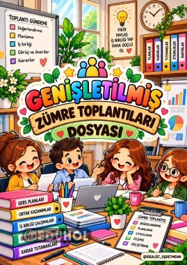 GENİŞLETİLMİS ZÜMRE DOSYASI KAPAĞI