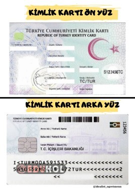 Kimlik Kartı Deftere Yapıstırma sayfası
