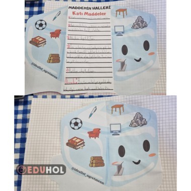 MADDENİN HALLERİ DEFTER ÇALIŞMASI(KATI)